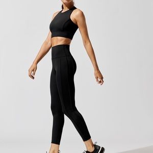 Carbon38 HIGH RISE 7/8 LENGTH LEGGING WITH PIPING